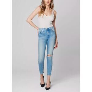 Blank NYC The Great Jones Denim Jeans Sz 30 High Rise Skinny Crop No Thanks blue